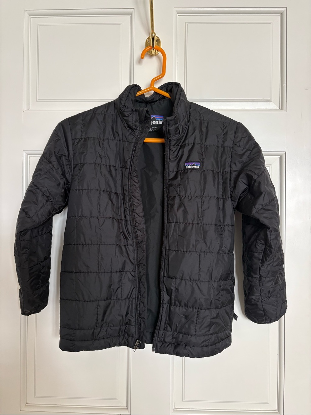 Patagonia Kids Black Quilted Lightweight Puffer Jacket